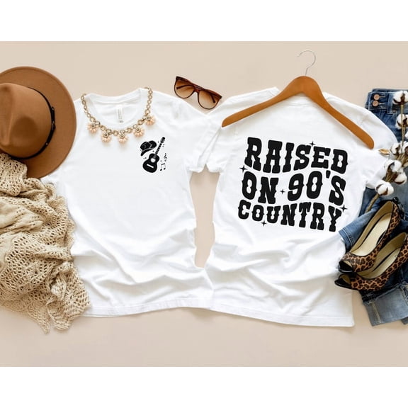 Raised on 90s Country, Country Music Shirt, Country Shirt, Country Music Fan Shirt, 90s Shirt, 90s Tee, Womens Country Music Graphic Tees TSHIRT All Size S-5XL