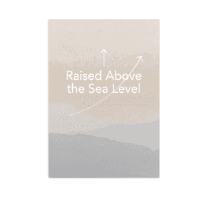 Raised Above the Sea Level Art - High Altitude Decor - 13x19 Poster Print