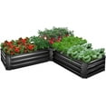 Raised Bed Garden Bed Kit, 5x5x1ft Galvanized Planter Tall Raised