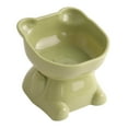 thumbnail image 1 of Raised Cat Bowl Drinking Feeding Bowl Pet Feeder Bowl Elevated Cat Food Bowl Green, 1 of 9