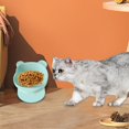 thumbnail image 1 of Raised Cat Bowl Neck Protector Practical Stable Cute Elevated Water Bowl Cats Raised Feeder Cat Feeding Bowls Elevated Tilted for Dogs Puppy Blue, 1 of 10