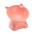 thumbnail image 1 of Raised Cat Bowl Pet Feeding Dish Lightweight Dog Bowl Protection Cervical Tilted Pet Feeder Elevated Cat Food Bowl for Small Medium Dogs Pink, 1 of 9