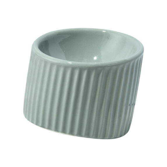 Raised Cat Food Bowl Cat Food Bowl Pet Slow Feeder Neck Protection Tilted Elevated Cat Bowl Kitty Drinking Bowl for Kitten Puppy