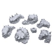 Raised Caverns by Printable Scenery, 3D Printed Tabletop RPG Scenery Wargame