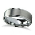 thumbnail image 1 of Raised Center Brushed Finish Tungsten Wedding Band (6mm), 1 of 1