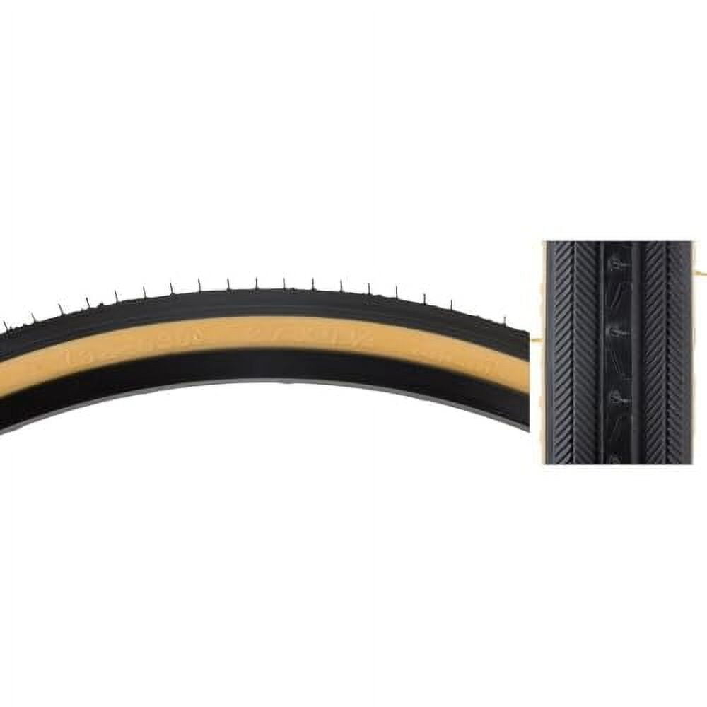 Pneu Vélo Route Sunlite 27x1-1/4 Central Raised Black/black