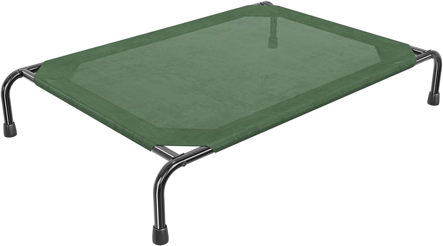 Raised Dog Bed for Large Dogs, Waterproof XL Dog Cot, Outdoor Cooling Elevated Pet Bed, 47.75" x 30.5", Green