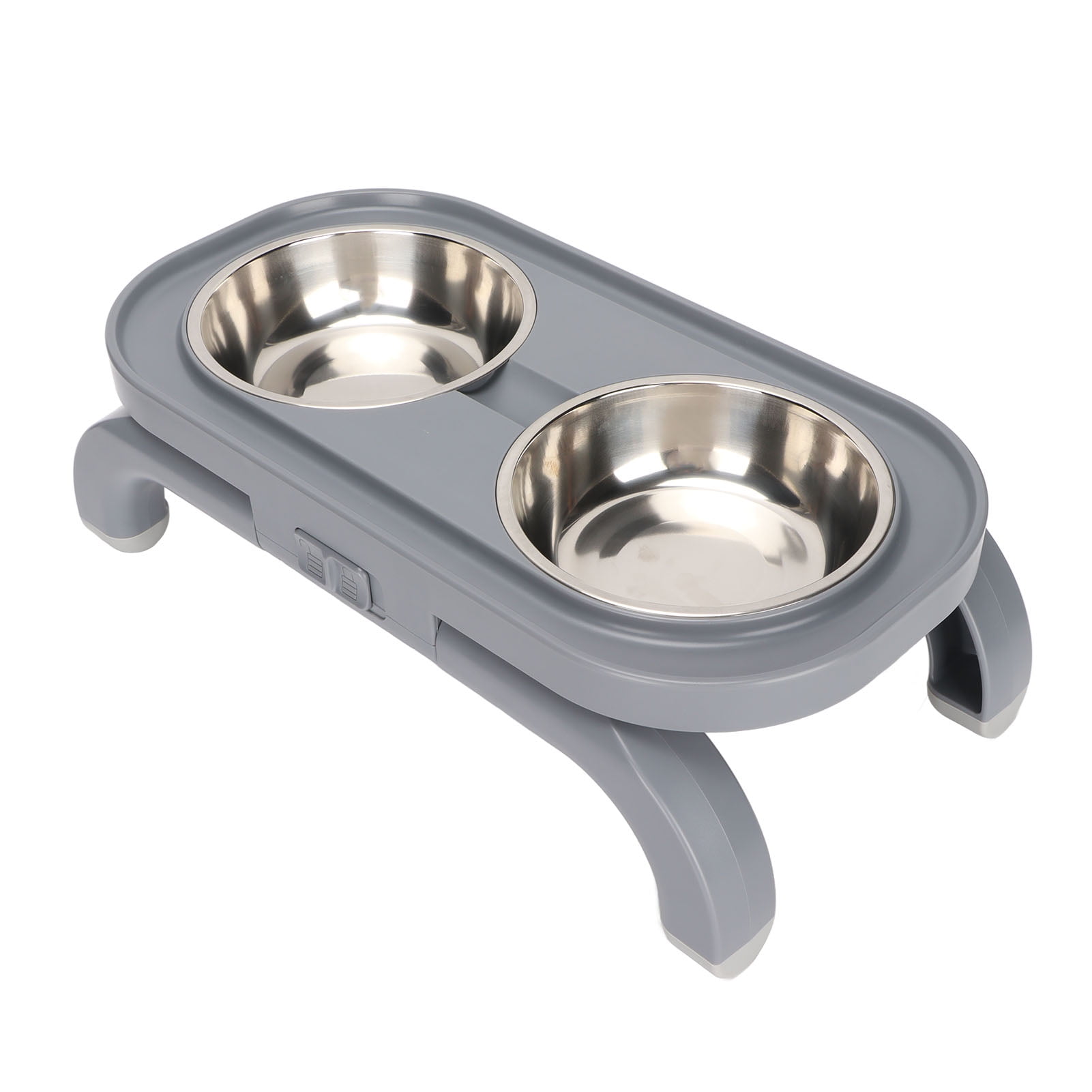 Raised Dog Bowl Height Adjustable Stainless Steel Elevated Dog Double