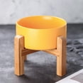 thumbnail image 1 of Raised Dog Bowl with Stand - Elevated Feeder - Ceramic Dog Food Bowl - 28 oz, 1 of 8