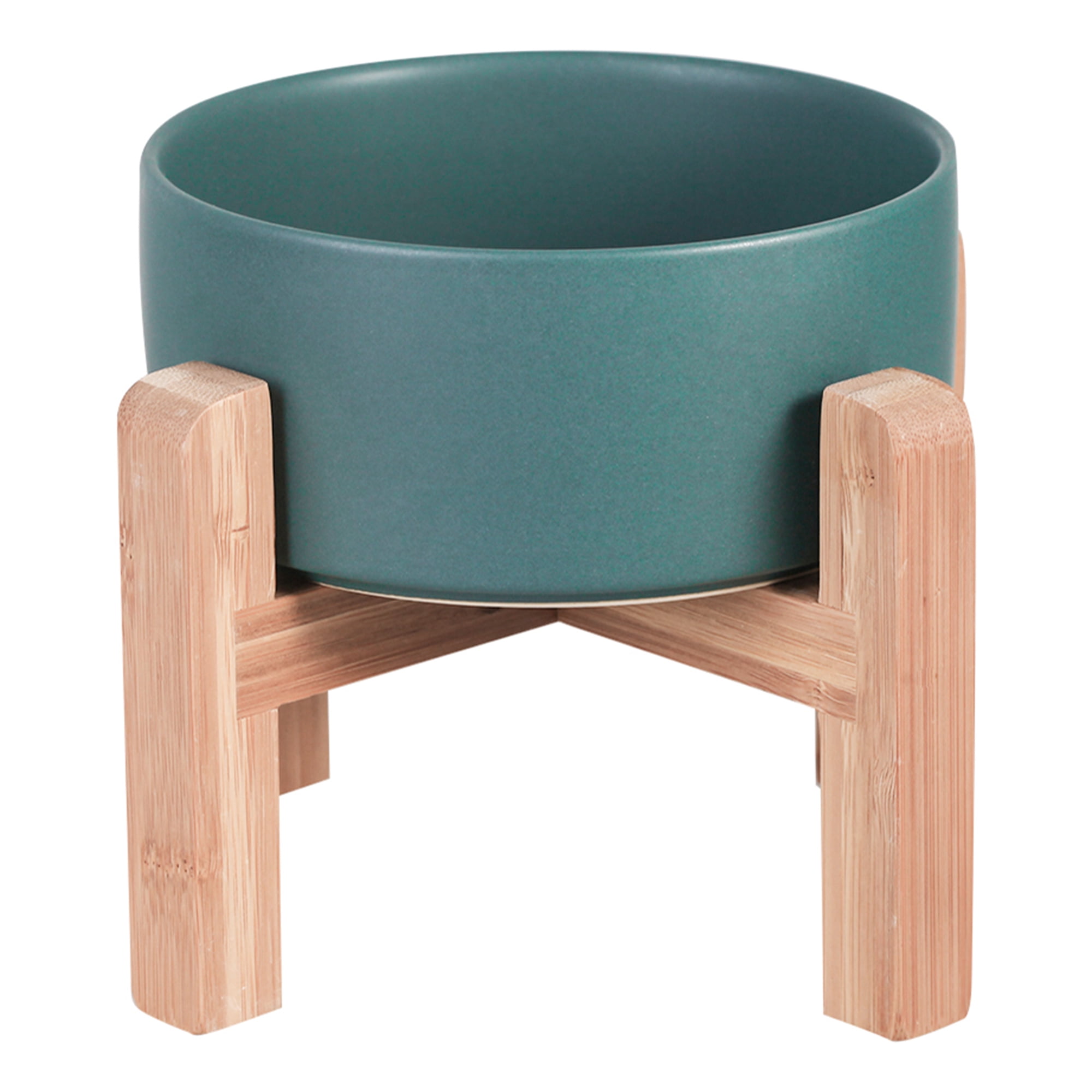Ceramic dog bowl stand online