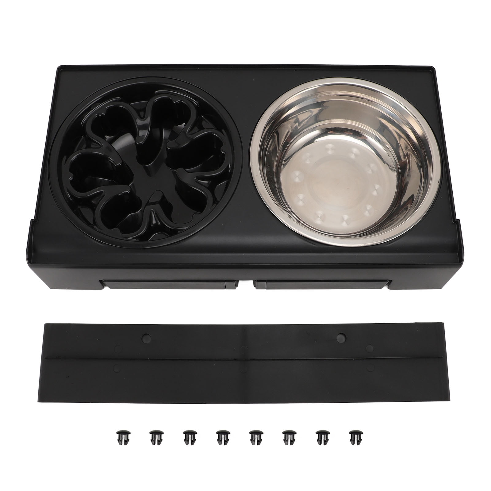 Raised Dog Food Bowls, High Baffle Stable Base Dog Feeding Bowl Reduced Neck Pressure Adjustable  For Home