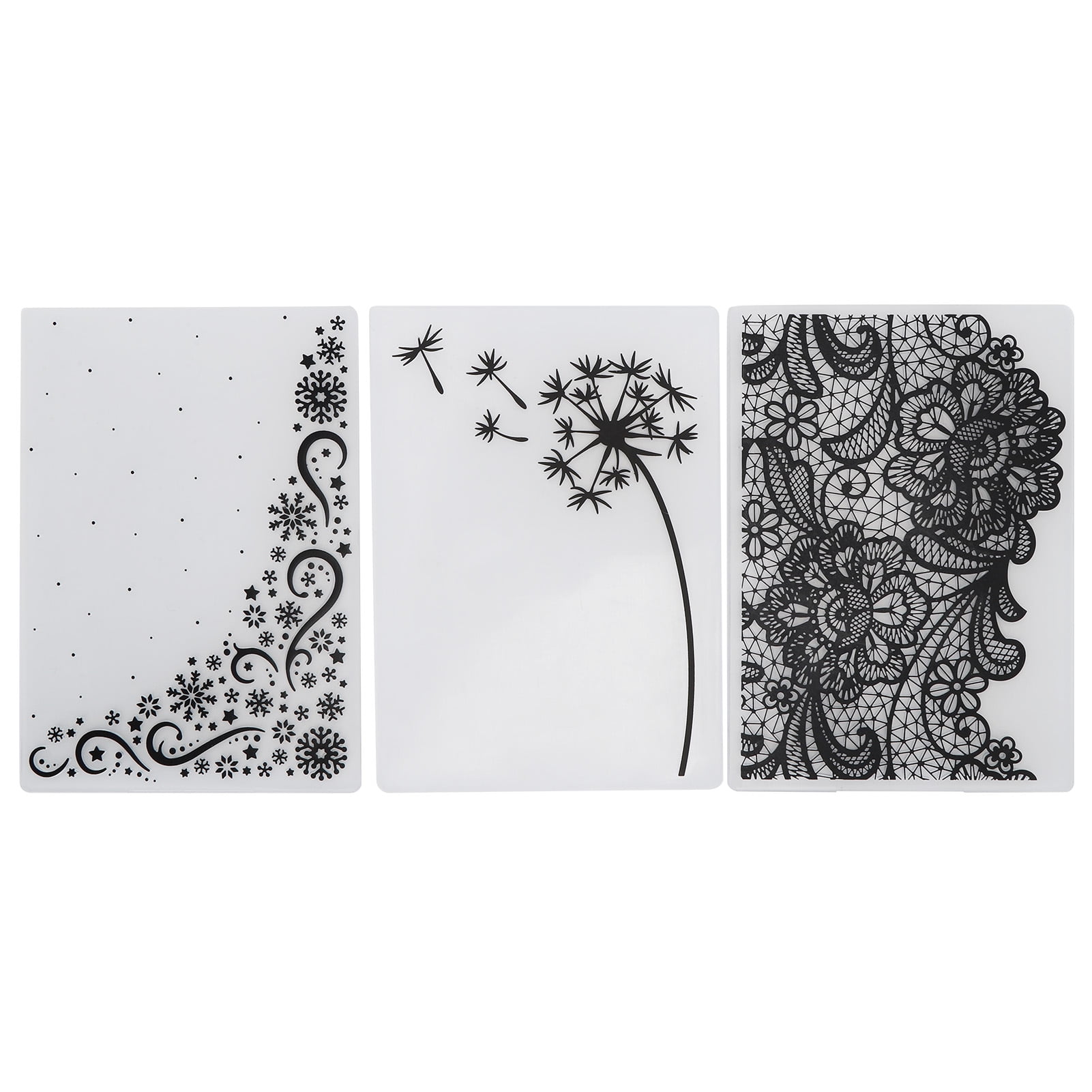 Raised Embossed Designs, Dandelion Background Embossing Folder For Card ...