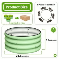Raised Garden Bed, 2x2x1 FT Raised Garden Box Outdoor For Planting  (3pcs )