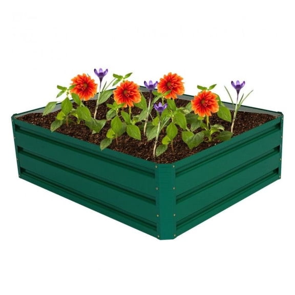 Raised Garden Bed 40x32 Inch, Steel Plant Box for Vegetables Flowers