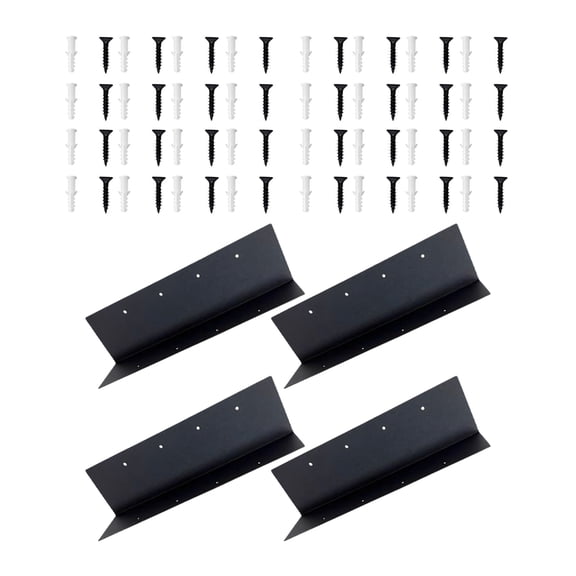 Raised Garden Bed Corner Brackets Metal L Shape Set, 4 Pack Pre Drilled Planter Box Reinforcement Hardware for P