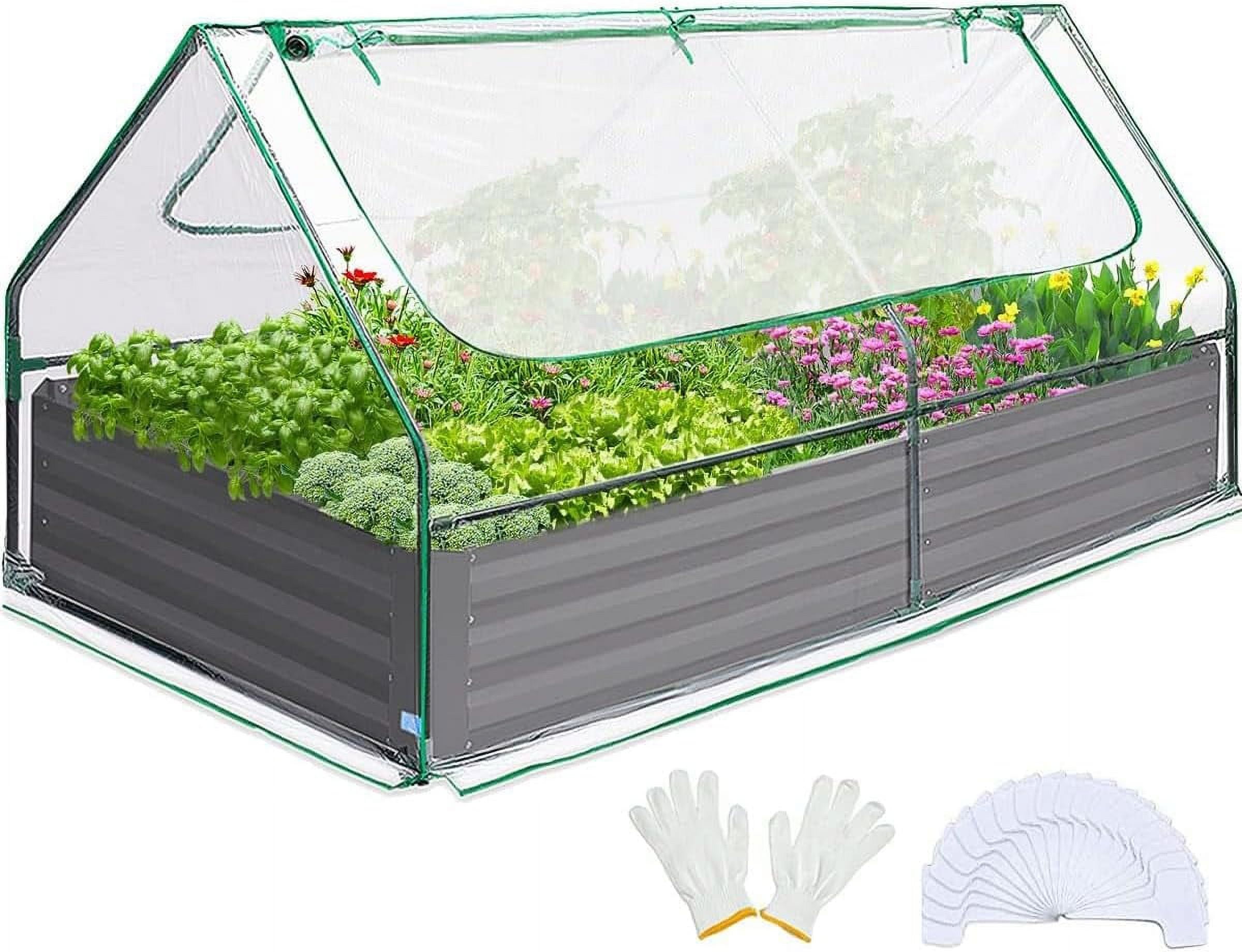 Raised Garden Bed Galvanized Raised Beds for Gardening Vegetables with