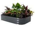 Raised Garden Bed Kit, 11" Tall 6 in 1 Modular Metal Raised Planter Bed