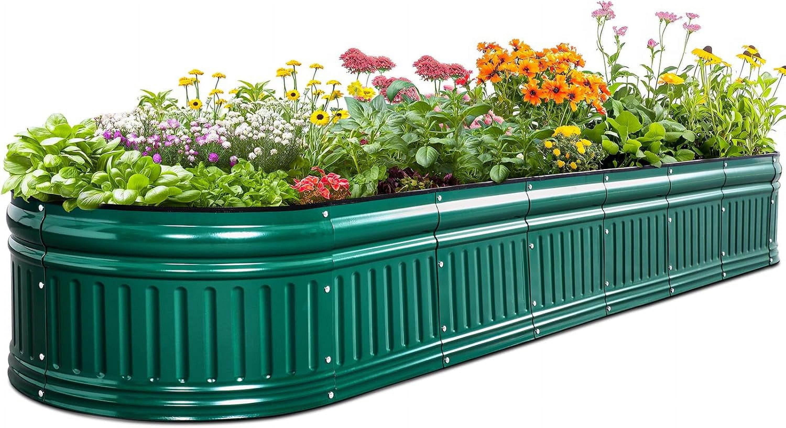 Raised Garden Bed Kit 2025 Upgraded Modular DIY Galvanized Planter ...