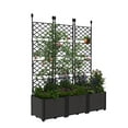 thumbnail image 1 of Raised Garden Bed Kit with Trellis - Vertical Planter Box for Balcony Privacy Screen, Small Space Gardening, Vegetables & Flowers, 1 of 7