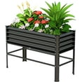 thumbnail image 1 of Raised Garden Bed with Legs, 48×24×32in Large Metal Elevated Raised Planter Box,600lb Capacity with Drainage Holes for Vegetables Lawn Green Flowers, Fruits, Terrace, 1 of 7