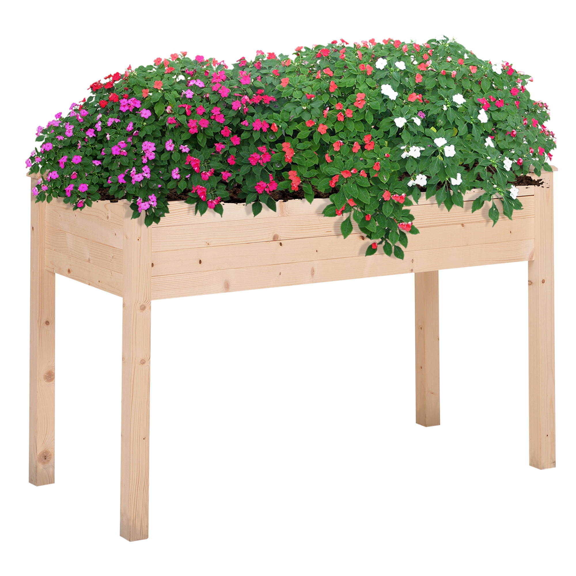 AsterOutdoor Raised Garden Bed with Legs Weight Capacity: 176 lbs.
