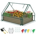 Raised Garden Bed for Vegetables Flowers Herbs, Cover Outdoor Extra