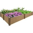 Raised Garden Bed Without Legs 8x4Ft ft, Large Elevated Wood Planter