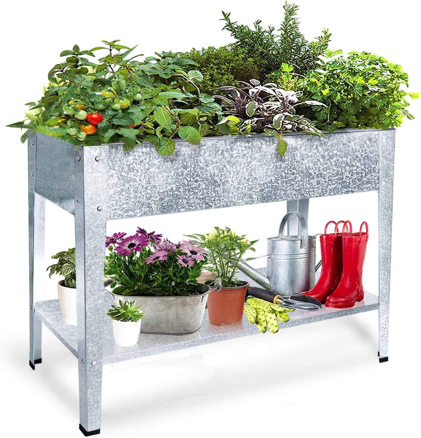 Curated visual reference: Picture Idea: Raised Garden Bed For Vegetables Elevated Planter Box With Legs