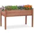 thumbnail image 1 of Raised Garden Bed with Legs, 48x24x30'', Outdoor Wood Elevated Planter Box, Thick Legs, w/Liner, 1 of 14