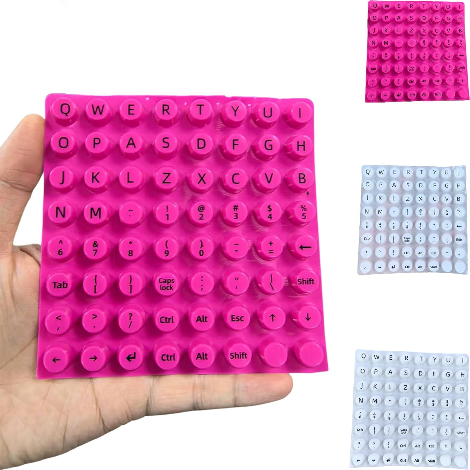 Raised Keyboard Stickers for Long Nails,Antistatic Silicone Protective  Cover with Tweezers,Women Art Nail Typing Bubbles, Gaming Keyboard Skin for  Girls Gift (Translucent) - Walmart.com, image size:1500x1500