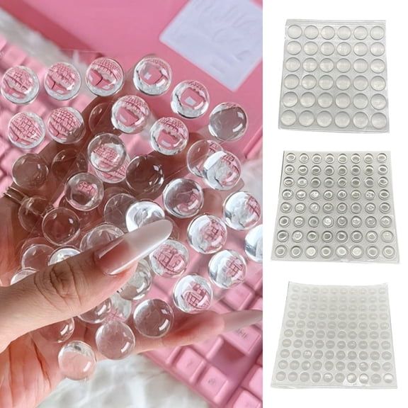 Raised Keyboard Stickers for Long Nails, Silicone Keycap Protectors Prevent Nail Chipping, Ergonomic Typing Aid for Laptop PC