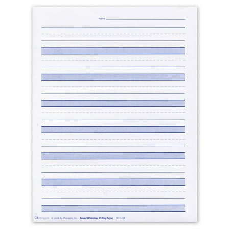 Raised Lines Paper - Widelines Writing Paper