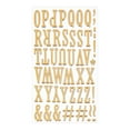 thumbnail image 1 of Raised Metallic Letter Stickers with Shiny Gold Finish, Puffy Alphabet Stickers for Crafting and Personalization, Perfect for Journal Decor and Gift Wrapping Enhancement, 1 of 7
