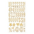 thumbnail image 1 of Raised Metallic Letter Stickers with Shiny Gold Finish, Puffy Alphabet Stickers for Crafting and Personalization, Perfect for Journal Decor and Gift Wrapping Enhancement, 1 of 7