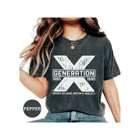 Raised On Neglect And Hose Water, Gen X Tshirts For Women, Toaster In Bath Shirt, Gen X Established 1970, Gen X T Shirts Women