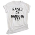 thumbnail image 1 of Raised On Rap Shirt, Unisex Women's Men's Shirt, Hip Hop Shirt, 90s Shirt, Rap Shirt, Heather Ash, 3X-Large, 1 of 6