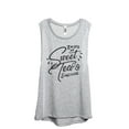 thumbnail image 1 of Raised On Sweet Tea And Sunshine Women's Fashion Sleeveless Muscle Workout Yoga Tank Top Sport Grey X-Large, 1 of 3