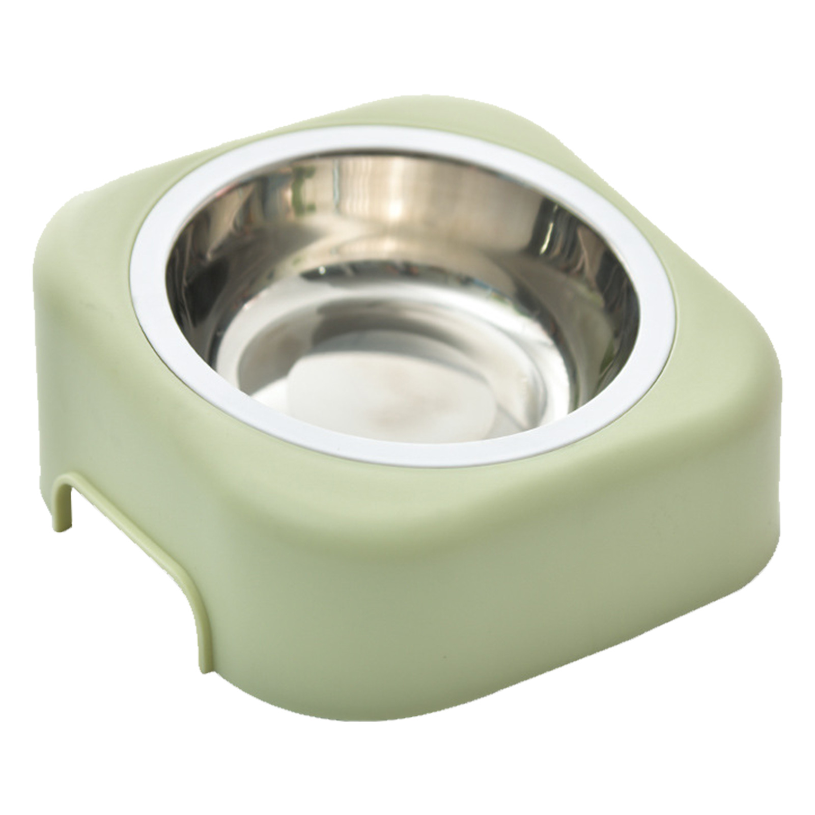 Raised Pet Bowl Prevent Slip 8 Degree Tilted Detachable Elevated Pet