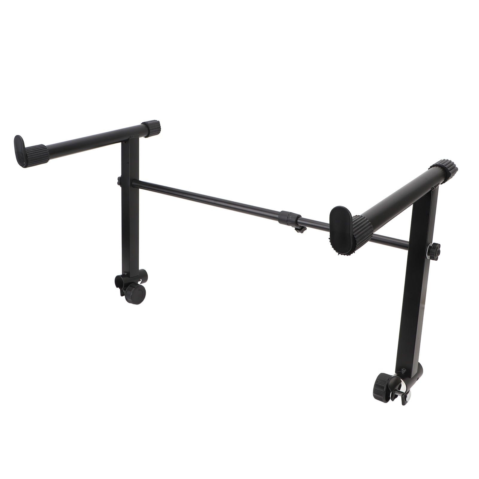 Raised Piano Stand Adapter Keyboard Stand Extension Adapter, 42-75cm Width Range Piano Keyboard Stand Riser for Round Tube Instrument Rack