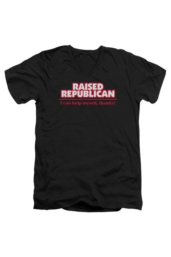 - Raised Republican - Slim Fit V Neck Shirt - Small