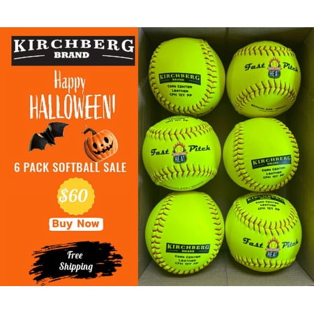 Raised Seam Fastpitch Softballs | 12" Official Size - Weight | CFH12YFP