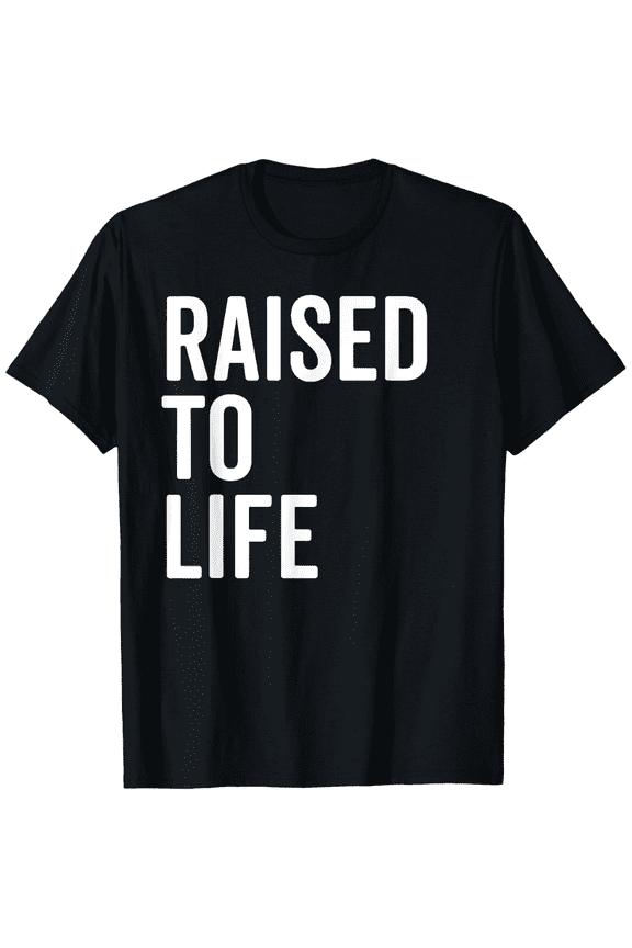 Raised To Life Shirt Christian Baptism New Believer Gift Tee T-Shirt100%Cotton