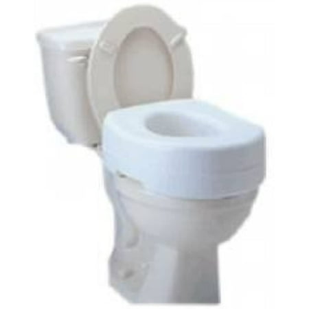 Raised Toilet Seat Carex Economy 5-1/2 Inch White 300 lbs 1/Each by Carex Health Brands