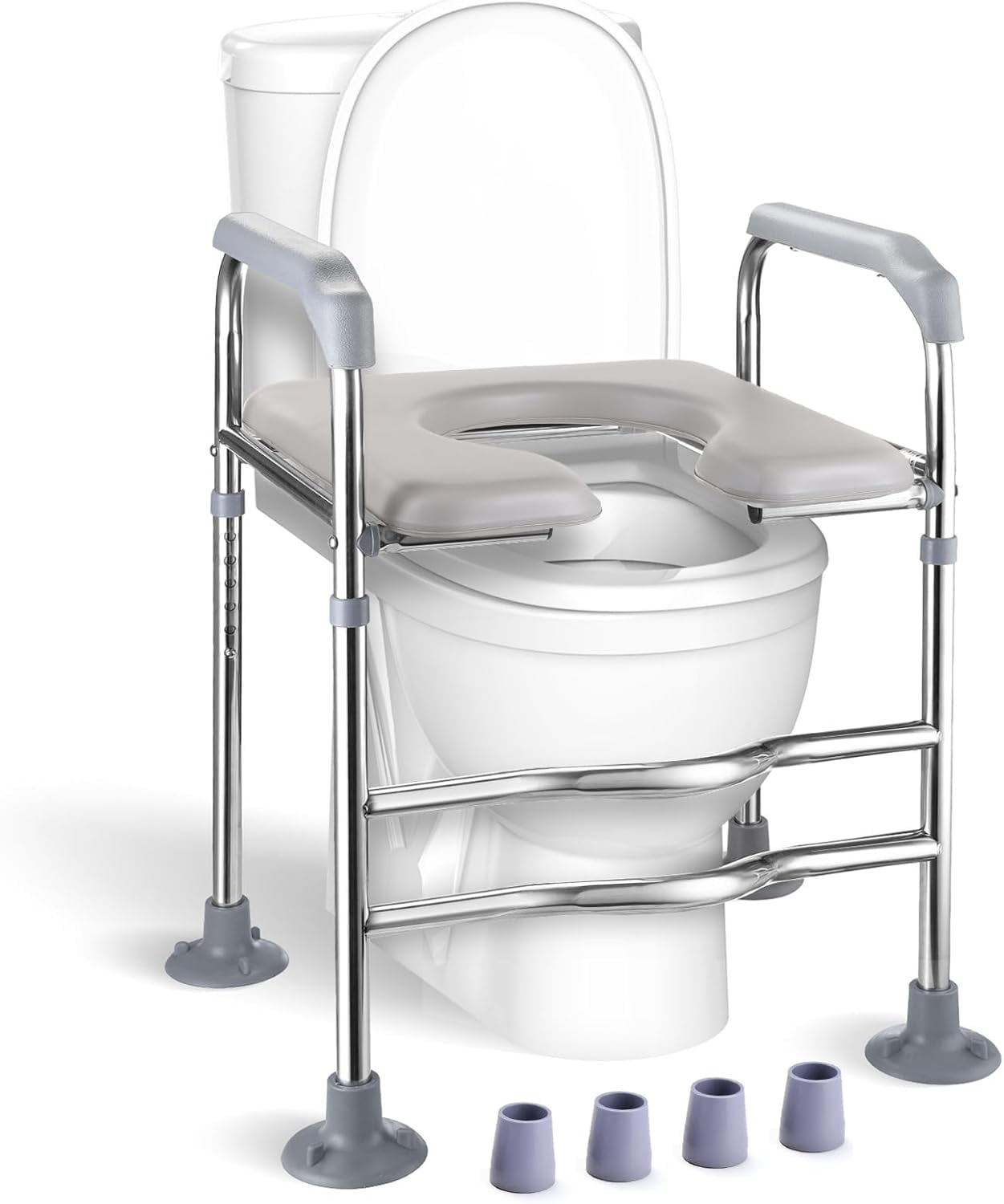 Raised Toilet Seat with Handles Hybodies Stand Alone Toilet Seat Riser
