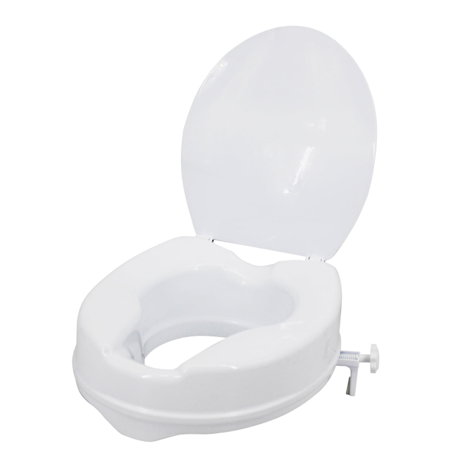 Raised Toilet Seat with Lid 300 Lbs Heavy Duty Elevated Toilet Seat