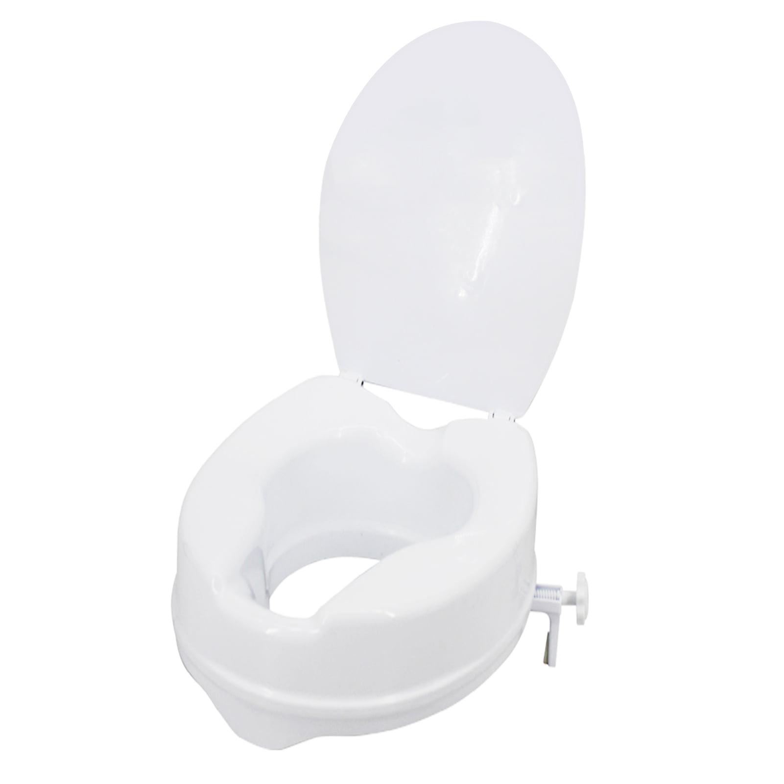 Raised Toilet Seat with Lid 300 Lbs Heavy Duty Elevated Toilet Seat