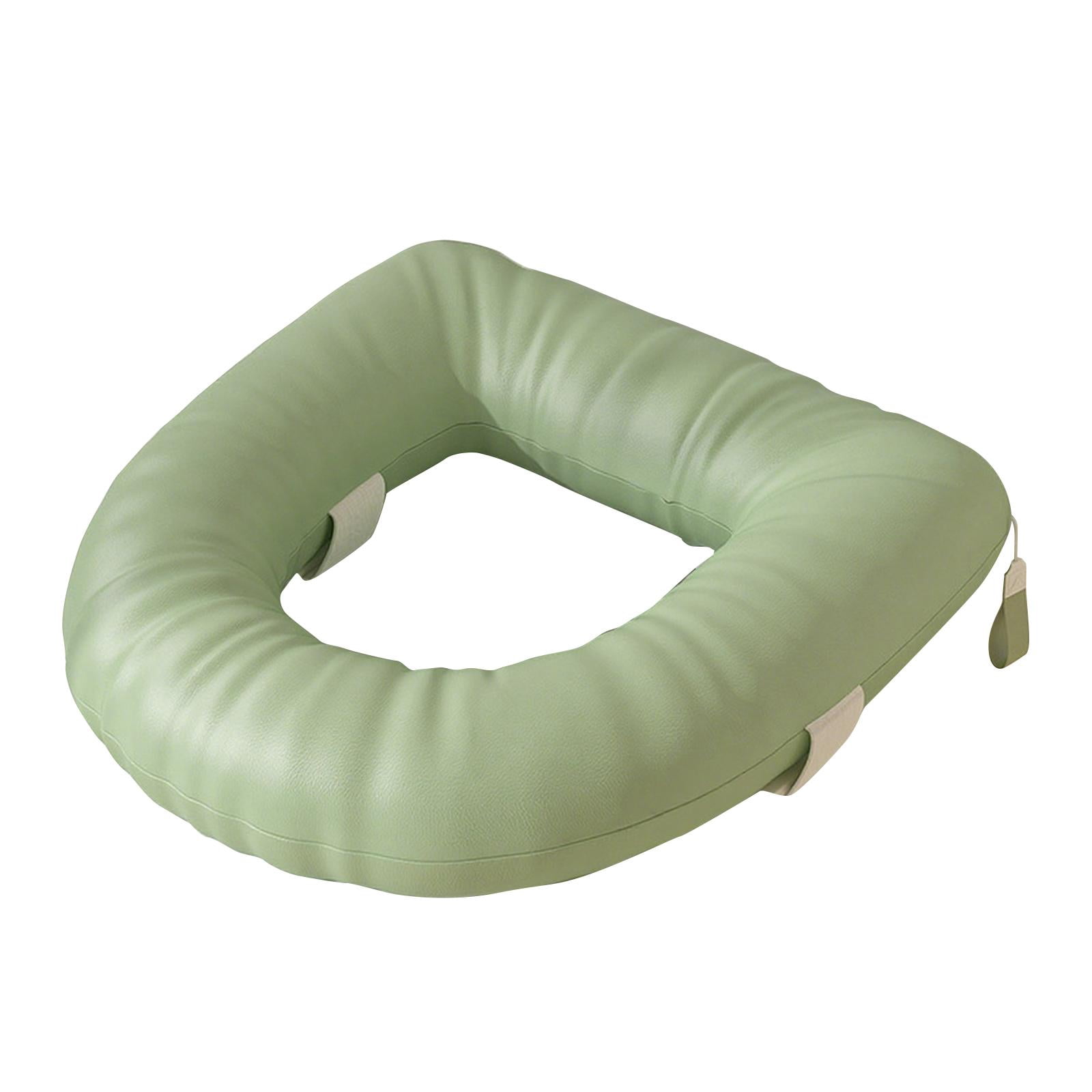 Raised Toilet Seat Support Cushion Toilet Pad Soft Padded PU Leather for Bathroom Commode Seats Elderly Aid