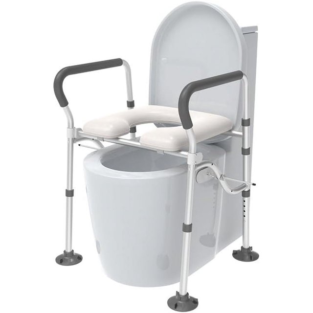 Raised Toilet Seat risers with Eevated Handicap Toilet Seat for seniors