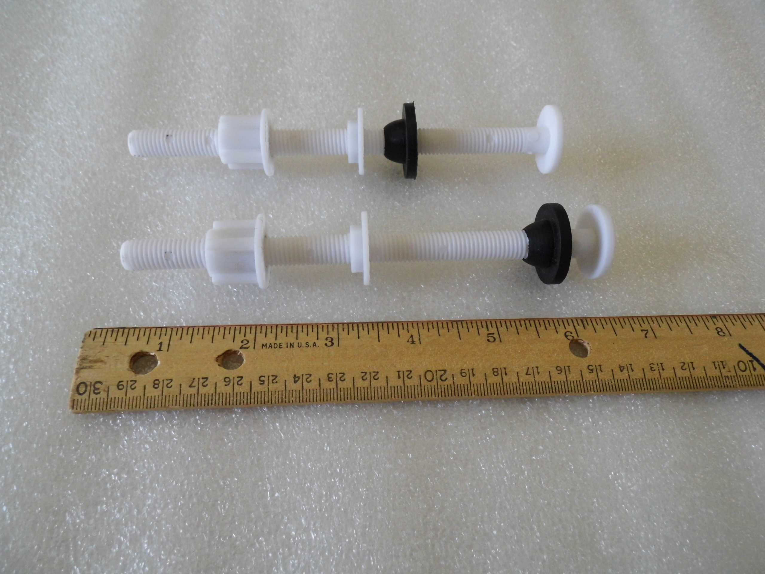 Raised Toilet Seats, Hinge Bolts, Nylon 6 in. By 3/8 in. Heavy Duty