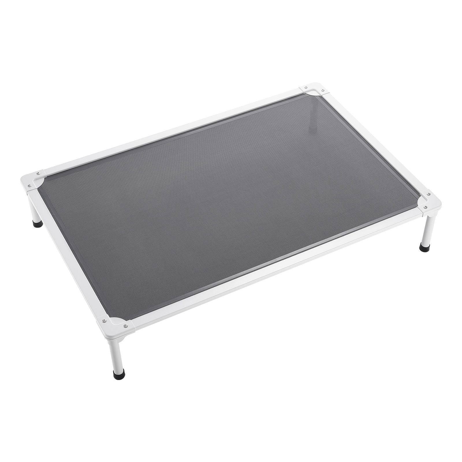 Raised dog bed XL, lifting bed with aluminium frame, breathable mesh, indoor and outdoor dual-use, grey